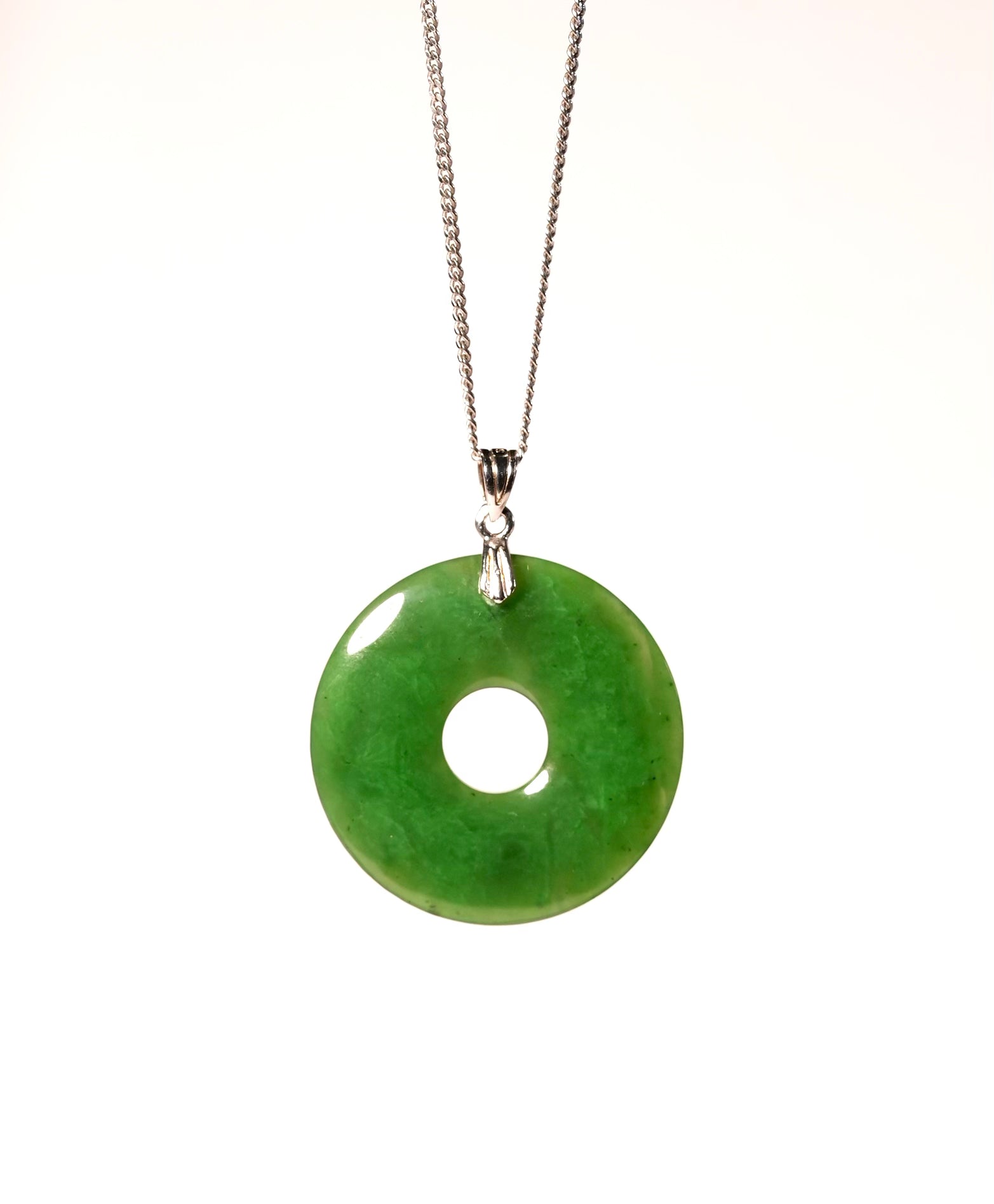 Polar Jade Peace Buckle Pendant Eternal Protection AAA #1171