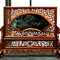 Solitary Fisher in Winter Mist Jade Screen #2976