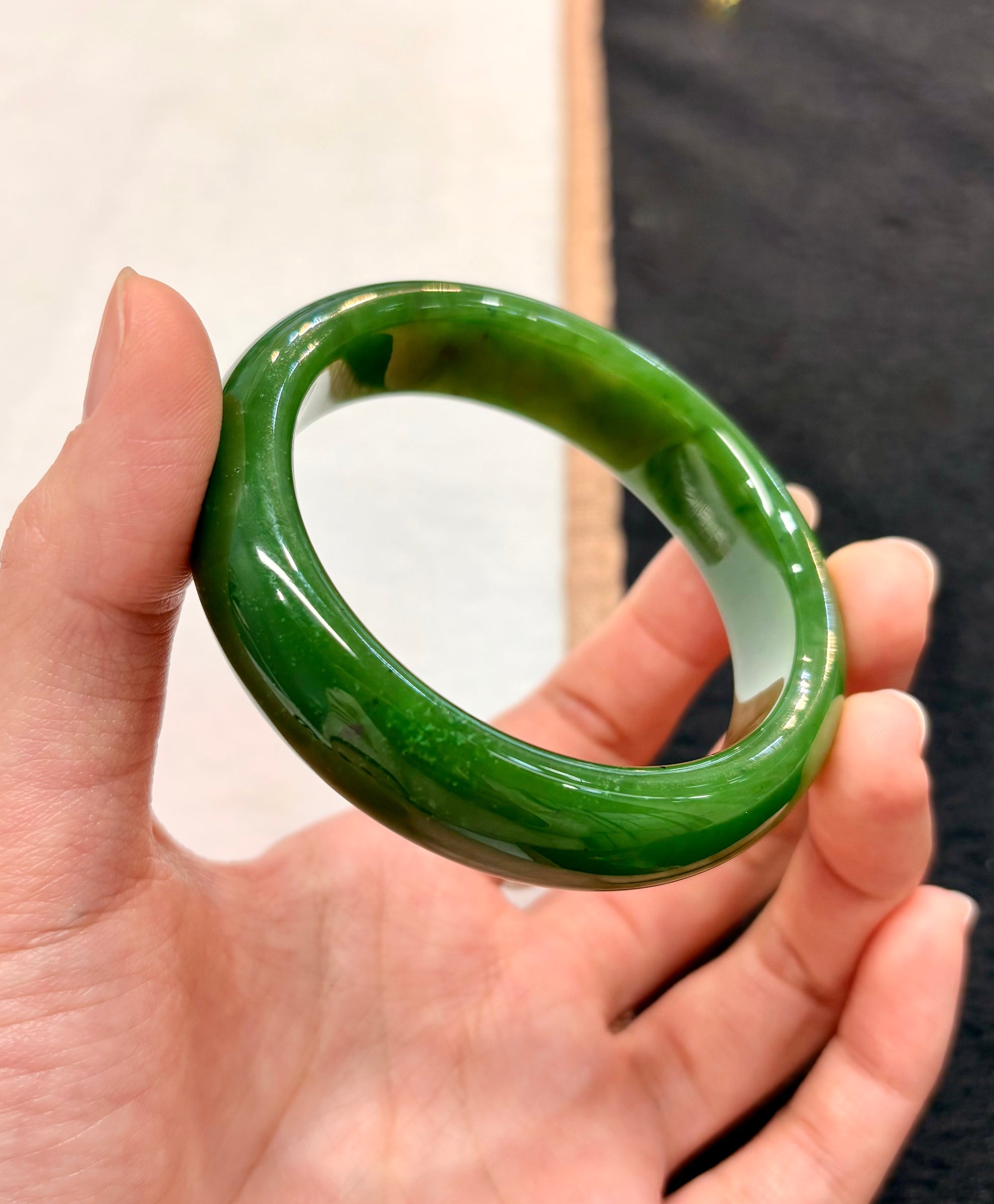 AAA Polar Jade Bangle 54.5mm #95