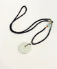 Siberian White Jade Donut Pendant AAA+ Grade Ping An Kou PI Harmony Peace Buckle Natural Jade 31mm #1515