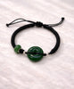 Polar Jade Siberian Jade Fortune Peace Buckle Bracelet Natural Jade 25mm #1458