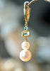 14k Gourd Pearl Earrings #1652-1