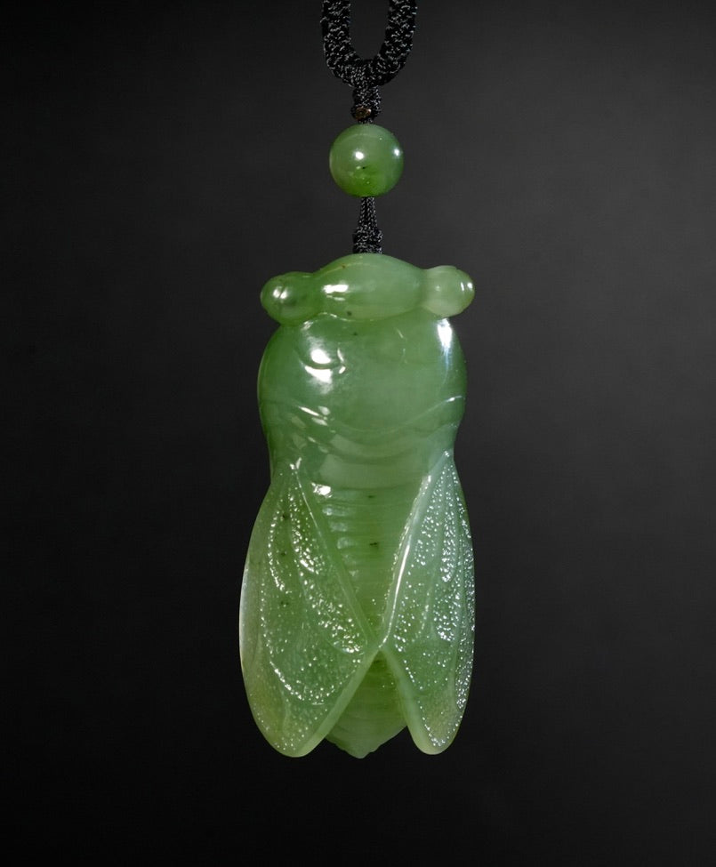 Polar Jade Cicada Necklace #1318