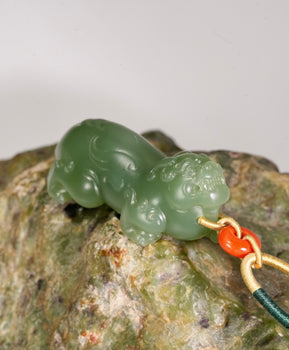 Siberian Jade Pixiu Pendant Natural Jade #2924
