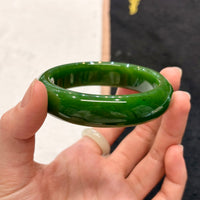 AAA Polar Jade Bangle 55.5mm #1235