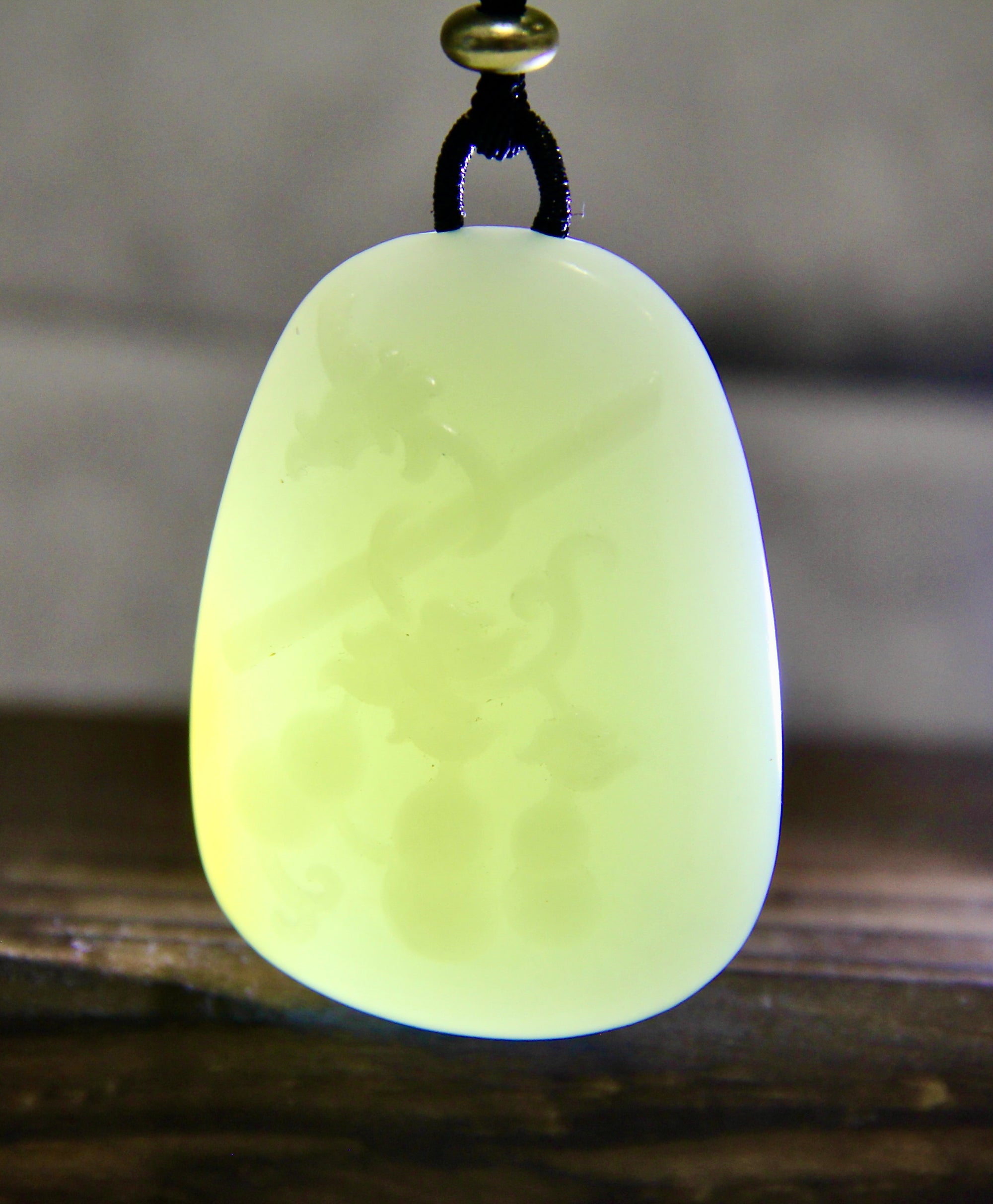 White Jade Gourd Pendant #1016