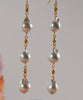 18K Akoya Salt Sea Baroque Pearl Earrings #2663