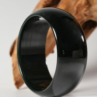 Wide Band Jade Bangle 60mm #2642