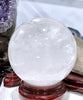 Natural White Crystal (Rock Crystal) Ball