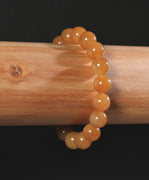 10mm Siberian Brown Jade Bracelet #2773