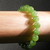 9.5mm Siberiana Jade Beaded Bracelet #2763-2