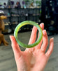 Siberian Jade Bangle Top Grade Chatoyant Natural Jade Bracelet 58mm #1154