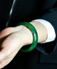 A CANADIAN JADE BANGLE 55MM  #150