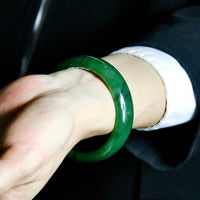 A CANADIAN JADE BANGLE 55MM  #150