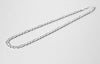 20" Figaro Pave 925 Sterling Silver Chain #1