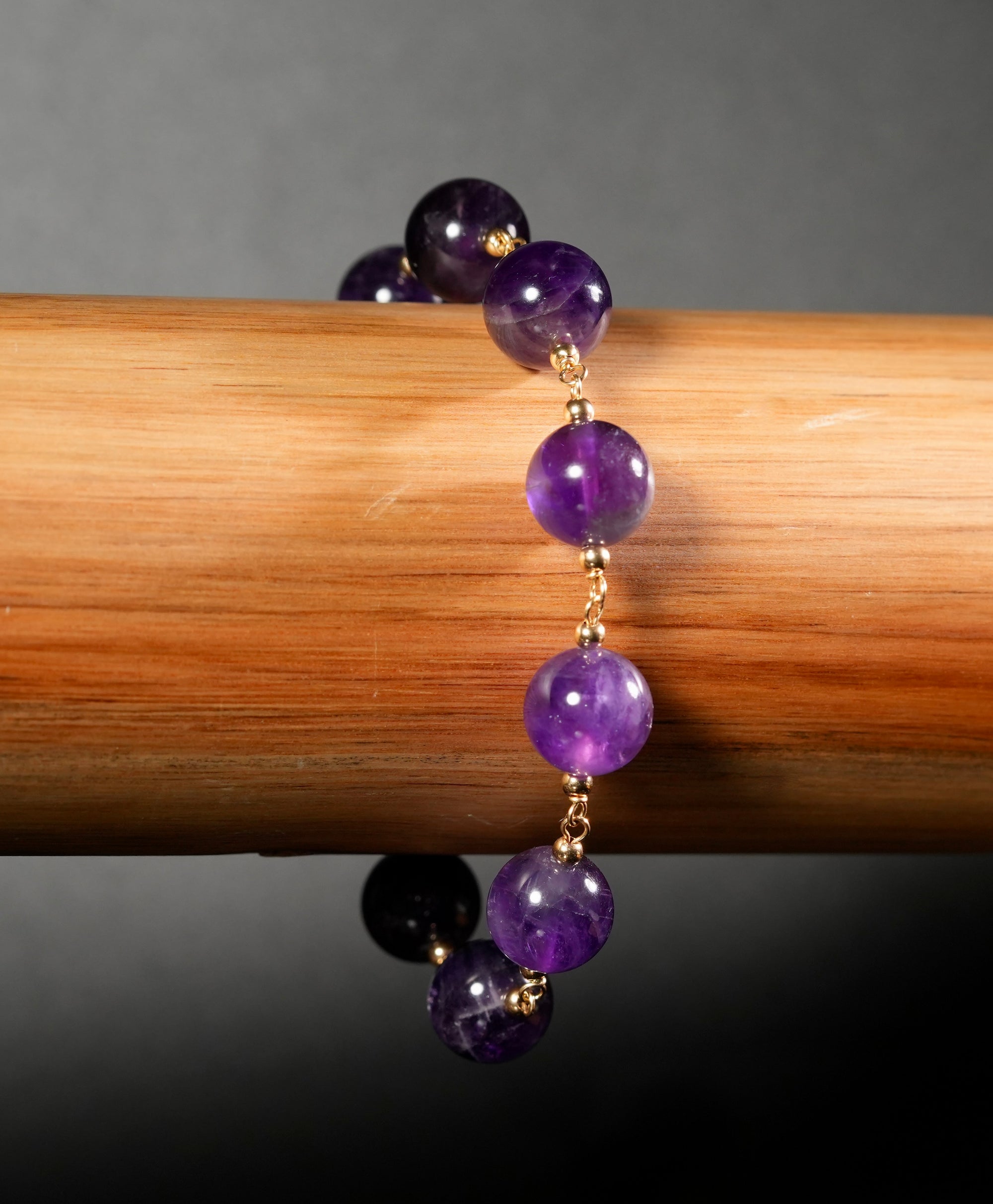 九星连珠｜紫水晶满天星手链 #2779