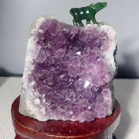 Amethyst Cluster Stone Base Cut (1.73 LB) #2513
