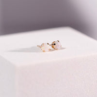 14K Rainbow Opal Ear Studs #2206