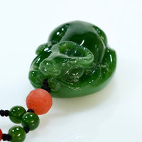 Wishful Buffalo Jade Pendant #1412