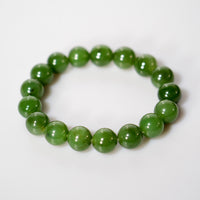 12-12.5mm Polar Jade Beaded Bracelet #3077