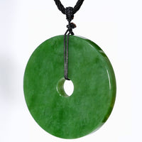 Siberian Jade PI Harmony Donut Peace Buckle Pendant #3070