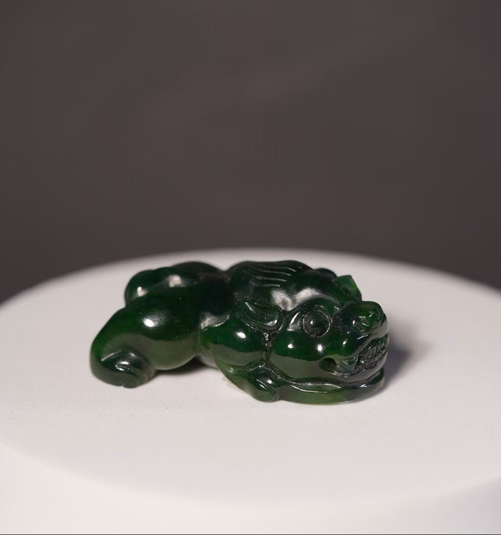 Old Mine Polar Jade Pixiu Fortune Pendant Natural Jade #2441