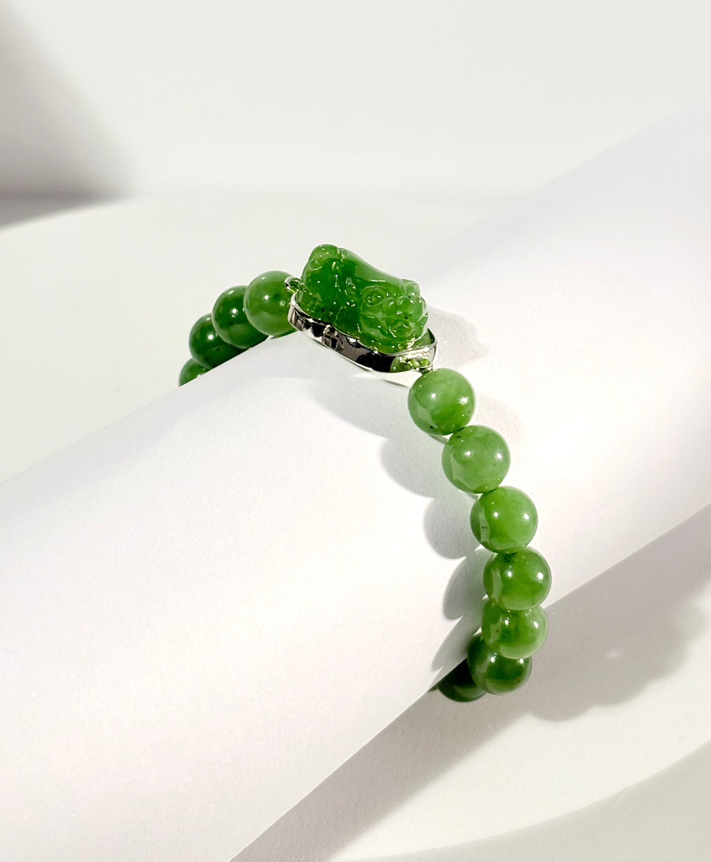 Pixiu Jade Beaded Bracelet #1810