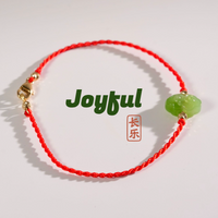 14K Eternal Fortune (Ruyi) Jade Bracelet #2669