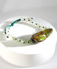 Double-Side Ammolite Hetian Jade Bracelet #1313
