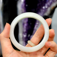White Jade Bangle 57.5mm #872