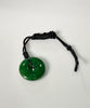 Polar Jade Peace Buckle Pendant Ping An Kou Eternal Protection 35mm Natural Jade #1134