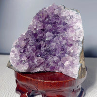 Amethyst Cluster Stone Base Cut (1.72 LB) #2512
