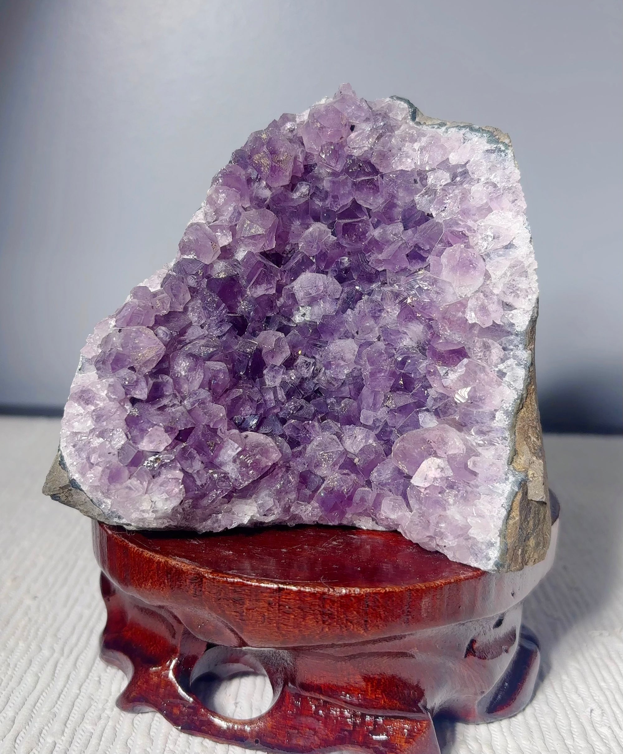 Amethyst Cluster Stone Base Cut (1.72 LB) #2512