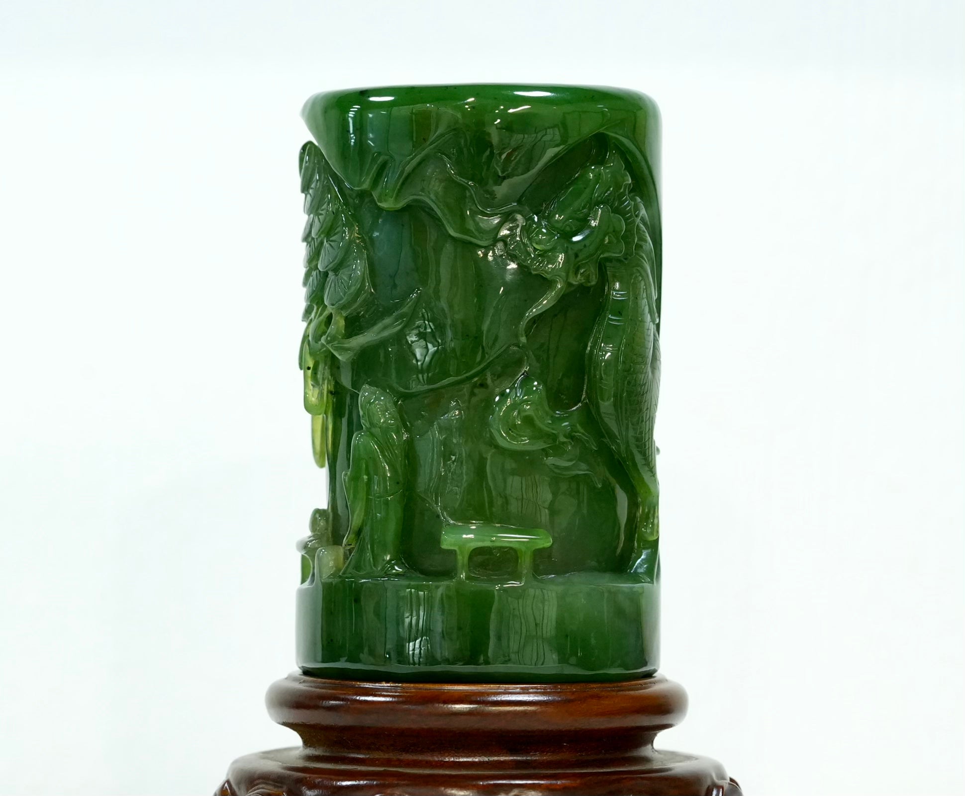 Scholar Beneath the Pines Jade Decoration #3005