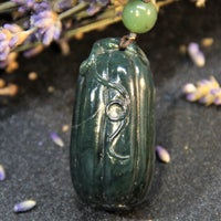 Fortune Melon Jade Pendant #1784