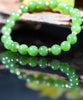 14k 8mm Polar Jade Beaded Bracelet #2574