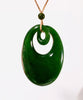 53mm Harmony Peace Buckle Jade Necklace #1115