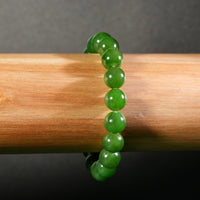 10mm Polar Jade Beaded Bracelet #2756