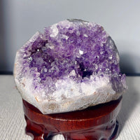 Amethyst Geode Base Cut (2 LB) #3093