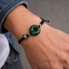 Polar Jade Siberian Jade Fortune Peace Buckle Bracelet Natural Jade 25mm #1458