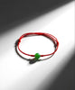 Canadian Polar Jade Lucky Red Bracelet Red String Protection Natural Jade 8mm #1012