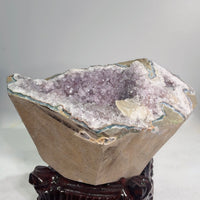 Large Amethyst Treasure Bowl Natural Geode (13 LB) #3091
