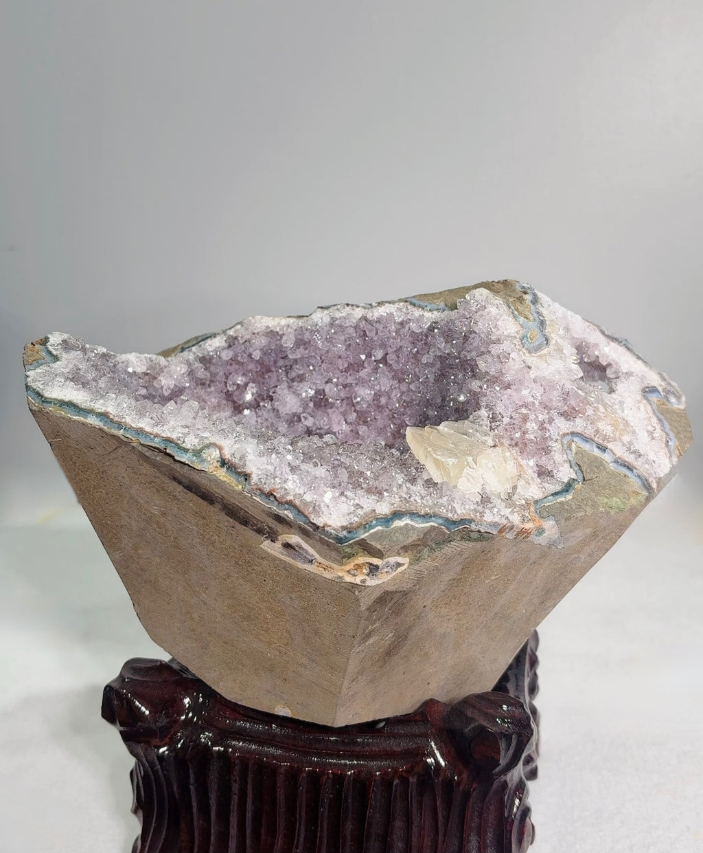 Large Amethyst Treasure Bowl Natural Geode (13 LB) #3091