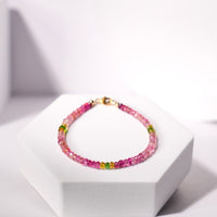 6.5" Candy Love Tourmaline Bracelet #1869