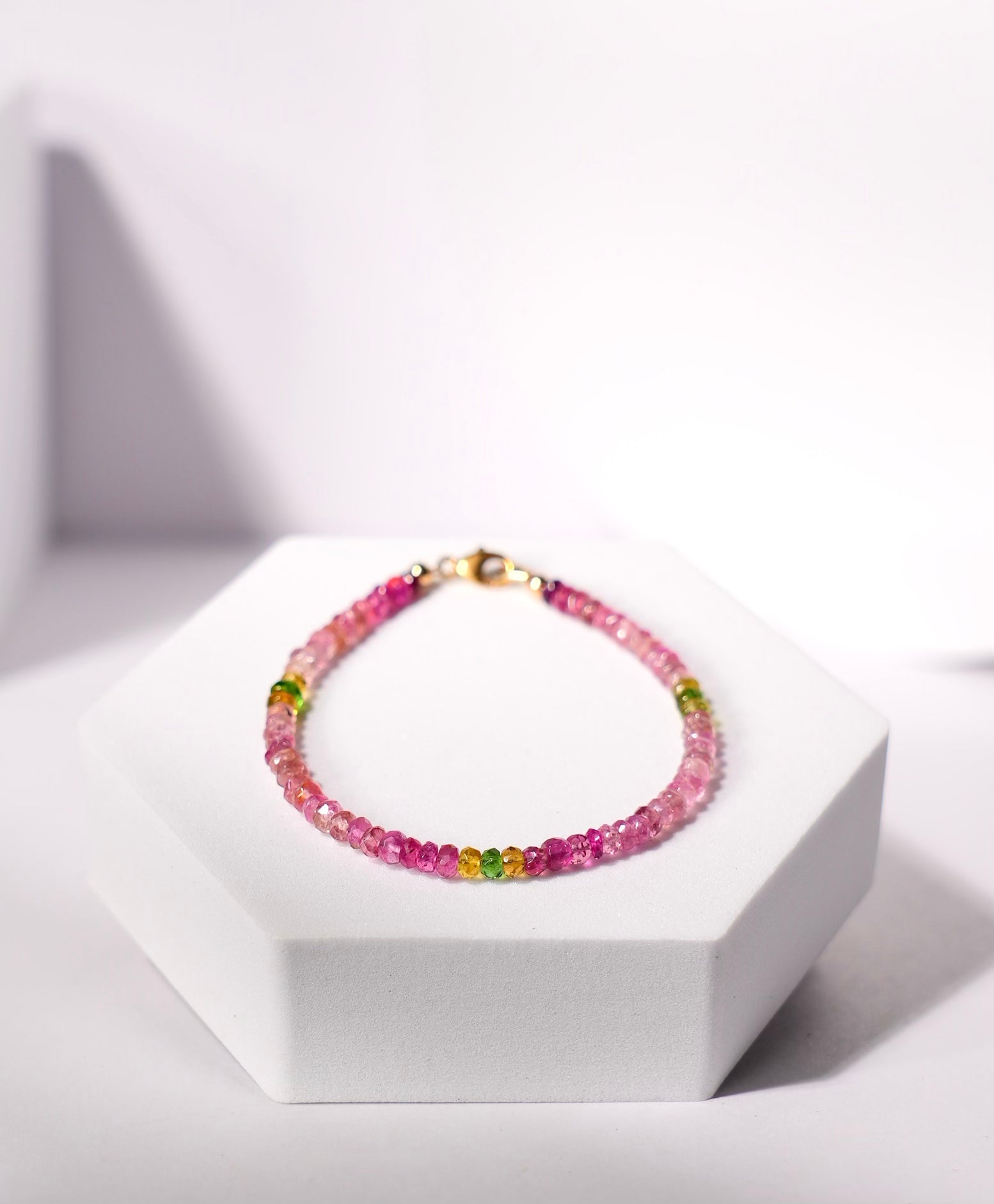6.5" Candy Love Tourmaline Bracelet #1869