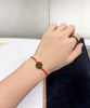 Siberian Jade PI Peace Buckle Red Cord Bracelet #1350