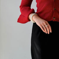 Mutton Fat White Jade Bangle 57mm #861