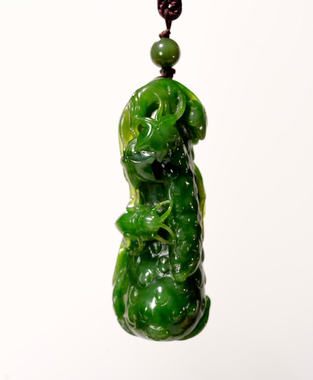 Endless Gourd Jade Palm Piece #2998