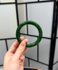 Siberian Jade Round Bangle Natural Jade Bracelet 59.5mm #1563