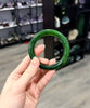 Siberian Jade Round Bangle Natural Jade Bracelet 51.5mm #1419